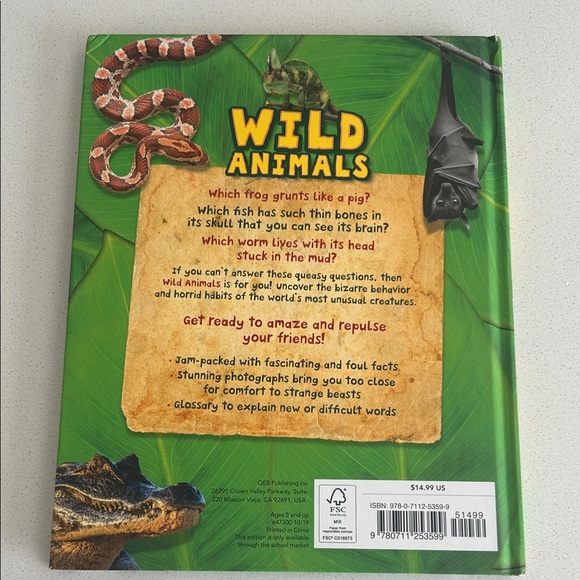 Wild Animals Book with Colorful Cover - Picture 2 of 5